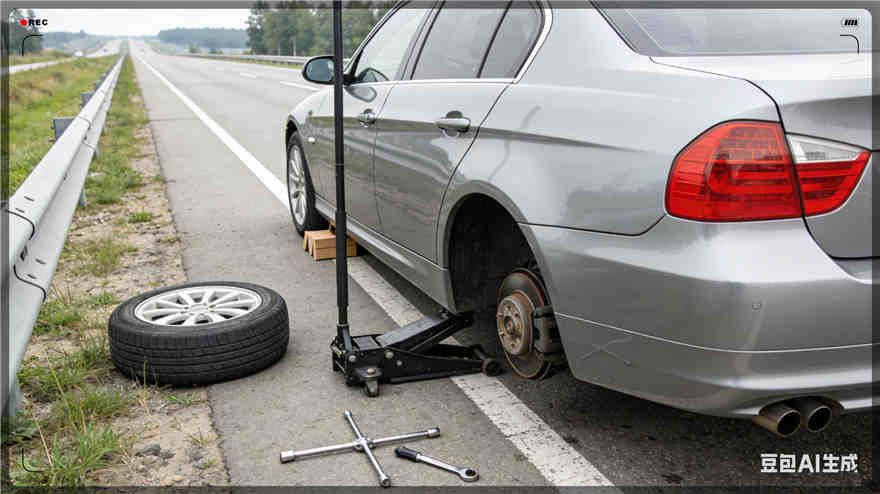 双流区爆胎道路救援-汽车换备胎